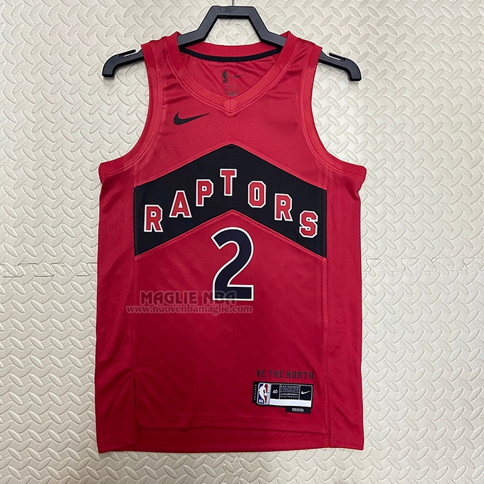 Maglia
 Kawhi Leonard NO 2 Toronto Raptors Icon 2022-23 Rosso

